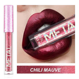 Metallic Matte Liquid Lipstick Waterproof Long Lasting Non-Stick Cup Matte Shimmer Glitter Lip Gloss