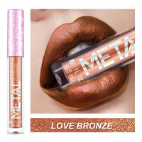 Metallic Matte Liquid Lipstick Waterproof Long Lasting Non-Stick Cup Matte Shimmer Glitter Lip Gloss