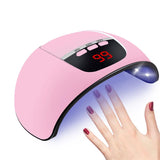 45W Nail Lamp UV LED Nail Dryer Lights  Gels Polish Infrared Sensor With Rose Silicone Pad  Nail Dryers Professional Salon Use - Divine Diva Beauty