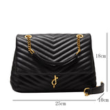 Handbags for Women Luxury Brand Shoulder Bags Large Golden Chain Female Crossbody Bag Casual Tote Ladies Flap Messenger Bag Sac