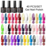 10/24/30/40/60 Multiple Colour Gel Nail Polish 80 Colors Semi Permanent UV Led Gel Varnish Soak Off Nail Lacquer