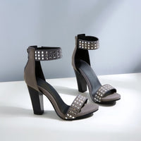 Platform square high heels pumps shoes 11+