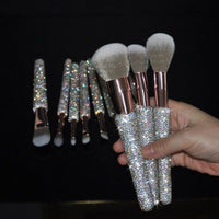 12pcs Diamond-studded makeup brushes - Divine Diva Beauty