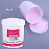 Nail Art Tips Builder Manicure Acrylic Powder for Nails Nails Acrylic Powder Clear Pink White Carving Crystal Polymer Acrylic