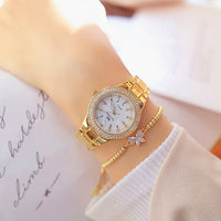 Ladies Wrist Watches Dress Watch Women Crystal Diamond Watch Stainless Steel