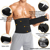 Menswear Waist Trainer Abdomen Body Shaper High Compression Modeling Strap Slimming Belly Belt Fitness Cincher Sweat Wraps Shapewear