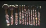 12pcs Diamond-studded makeup brushes - Divine Diva Beauty