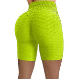 Women Sexy Push Up Yoga Shorts Solid Seamless Fitness Sports Leggings Jacquard Elastic Quick Dry Plus Size avail Running Tights