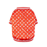 pet Red Jackets Hoodies Dog clothes