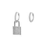 Key Lock Hanging Earrings