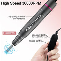 35000/30000RPM Electric Nail Drill Machine For Manicure Milling Cutter For Gel Polishing Nail Drill Pen Salon Nail Equipment