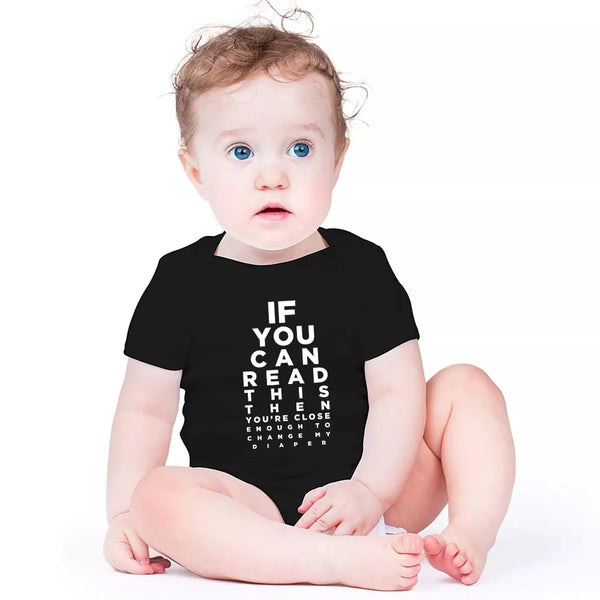infant  baby If You Can Read This Then You May Change My Diaper onesie bby