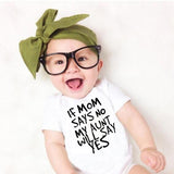 Toddler My Aunt Says Im Perfect Letter Print onesie