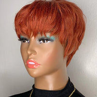 Synthetic Wig Short Green Hair Wig Heat Resistant pixie