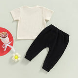 Baby Boys Summer Outfit Sets 2pcs Short Sleeve Letter Print outfit bby