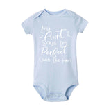 Toddler My Aunt Says Im Perfect Letter Print onesie