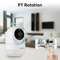 3MP IP Camera Smart Home Indoor WiFi Wireless Surveillance Camera Automatic Tracking CCTV Security Baby Pet Monitor BBY