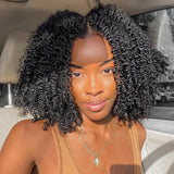 Mongolian Afro Kinky Curly Hair Wig Human Hair 13x4 Lace Frontal Wig Curly 4B 4C Lace Front Human Hair Wig Natural Hairline