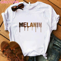 Melanin Poppin Black Girl Magic T-shirt plus size avail - Divine Diva Beauty
