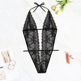 Plus Size avail Lingerie Sexy Women Backless Underwear Deep V-Neck Bodysuit - Divine Diva Beauty