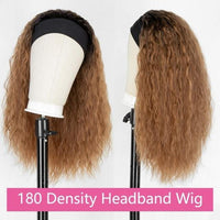 Curly Headband Wig Long Wavy Synthetic - Divine Diva Beauty