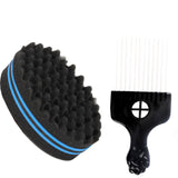 Barber Shop Men Hair Braider Twist Sponge Gloves African Hair Styling Fork Comb Hair Curls Foam For Salon - Divine Diva Beauty
