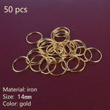 50-200 Pcs/bag Hair Dread Braids Gold Silver Micro Lock Tube Beads Adjustable Cuffs Clips - Divine Diva Beauty
