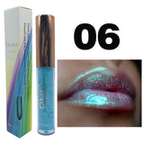 6 Colors Polarized Liquid Lipstick Waterproof Makeup Glaze Chameleon Bright Flash Pearlescent Bright Lip Stain - Divine Diva Beauty