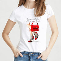 Graphic Print T Shirts Women plus size avail - Divine Diva Beauty
