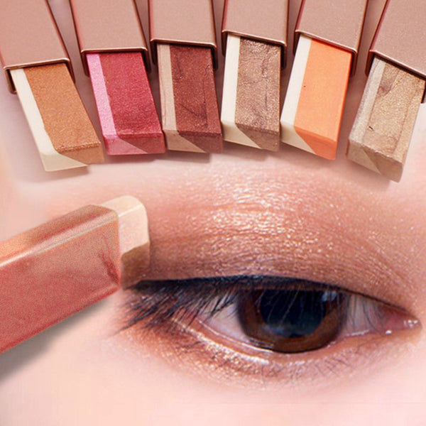 Double Color Gradient Velvet Lazy Eye Shadow Stick Easy to Wear Waterproof Shimmer Cosmetics - Divine Diva Beauty