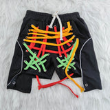 Shorts with Color Strings All Over High W - Divine Diva Beauty