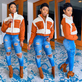 Long Sleeve Crop Jacket and Fitness Legging Streetwear Suits 2 piece  outerwear - Divine Diva Beauty