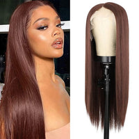 28 inch Long Straight Mix Synthetic Lace Wigs - Divine Diva Beauty