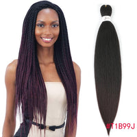 Pre Stretched Braiding Hair Extensions Synthetic Hair Yaki Straight - Divine Diva Beauty