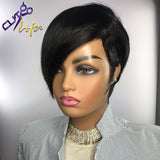 Short Pixie Cut Wig 13X6x1 Side Part Bob Lace Front Human Hair Wigs Transparent Lace Wig Preplucked Hair - Divine Diva Beauty