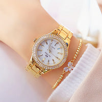 Dress Gold Watch Women Crystal Diamond Watches Stainless Steel jewelry - Divine Diva Beauty