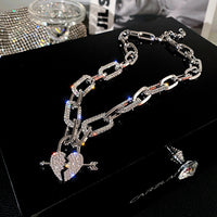Metal Love Heart Cupid Pendants Female Clavicle Chain jewelry - Divine Diva Beauty