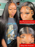 Glueless Wig Human Hair Ready To Wear Bone Straight 13x4 Lace Frontal Wig 4x4 5x5 Lace Closure Pre Cut PrePlucked