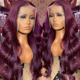 30 Inch Body Wave Lace Front Wigs  Hot Red Lace Front Human Hair Wigs Pre Plucked 13X4 Human Hair Lace Frontal Wig Remy