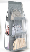 For Wardrobe Closet Transparent Storage Bag Hanging Handbag Organizer
