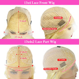 13x4 Hot Pink Colored HD Lace Front Wig Straight Bob Lace Front Brazilian Human Hair Wig Transparent Lace Frontal Wigs