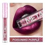 Metallic Matte Liquid Lipstick Waterproof Long Lasting Non-Stick Cup Matte Shimmer Glitter Lip Gloss