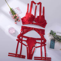 Sexy Lingerie Set Women's Underwear New Luxury Quality Garter Underwire Push Up Plus Size Bra Set