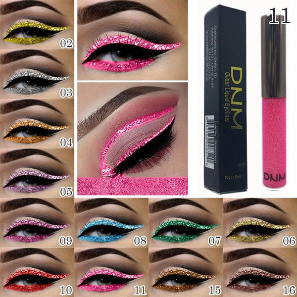 1Pcs Glitter Eyeliner Liquid Pencil Longlasting Eye Makeup Gorgeous Charming Cosmetic Tools 16 Colors Liquid Pigment Pencil - Divine Diva Beauty
