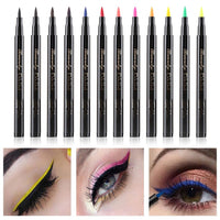 1Pcs Waterproof Long Lasting Eye Liner Matte Multi-Colored Pigment Liquid Eyeliner Cosmetic Eyeshadow Pencil Makeup Accessories - Divine Diva Beauty