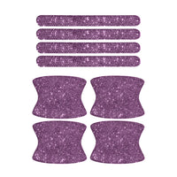 8PCS Universal Car Door Handle Sticker Decal Warning Diamond Auto Strip Driving Safety Bling Car Accessories for Girls Wholesale - Divine Diva Beauty