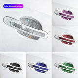 8PCS Universal Car Door Handle Sticker Decal Warning Diamond Auto Strip Driving Safety Bling Car Accessories for Girls Wholesale - Divine Diva Beauty