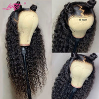****sale  250 Density HD Transparent 13x4 Deep Wave Lace Frontal Wig 30 Inch Brazilian Deep Curly Lace Front Human Hair Wigs