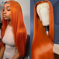 4x4 Ginger Lace Front Wig Straight Human Hair Wigs HD Lace Frontal Wig Brazilian Remy 26, 28, and 30 inch ***********SALE*********