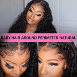 Rose Curly Fumi Human Hair Wig 13x4 Lace Front Human Hair Wig Deep Curly  Bouncy Virgin Brazilian Pixie Cut